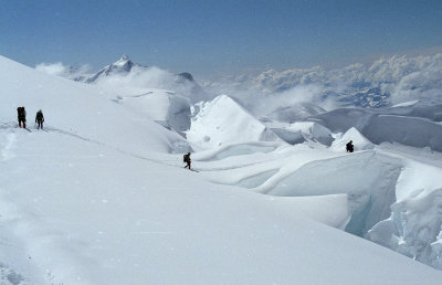 Lots of crevasses