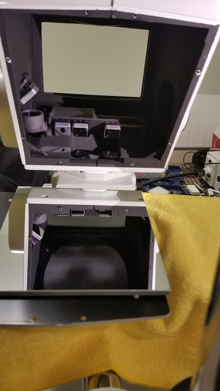 Mirror laying down and inside of TS-4