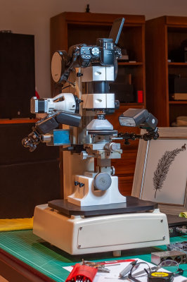 Modded Nikoin MM-11 toolmakers microscope