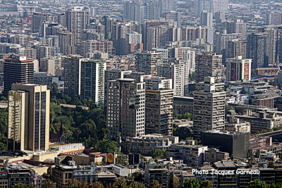La ville vue du sommet de la Colline San Cristobal, Santiago, Chili - IMGP8699.JPG