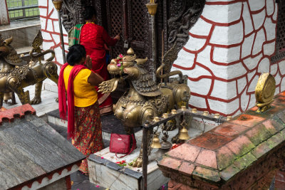 Hindu Temple in the middle of the lake in Pokhara