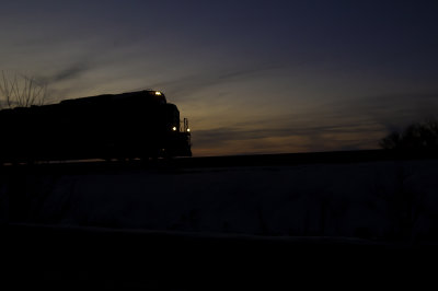 BNSF 9801 into the Sunset