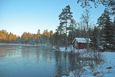 View over lake Ånnabodasjön - utsikt över Ånnabodasjön