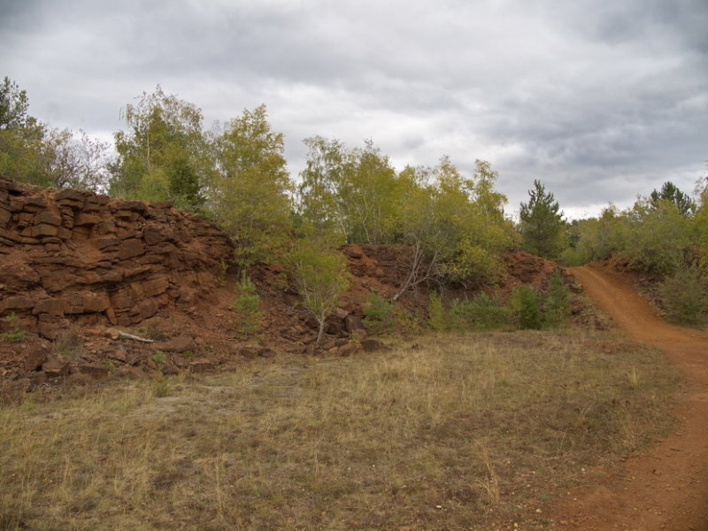 Rusty red ground