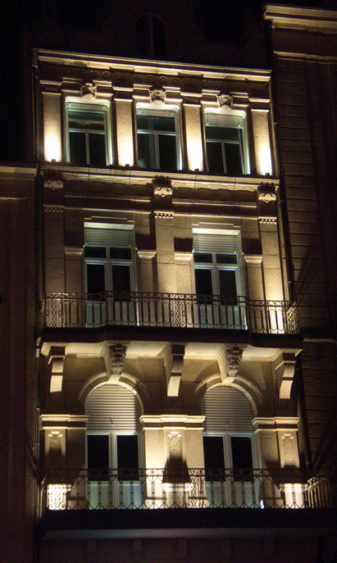 Illuminated faade Esch centre