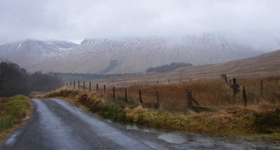 First snow in Glen Etive
