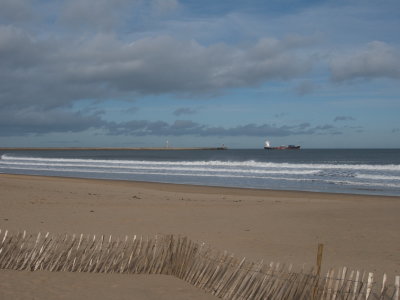 Beach at South Shields looking towards Tynemouth