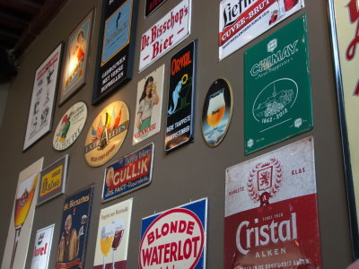 Belgian beers in pub in the Zurenborg area