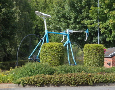 Very large ornamental bicycle