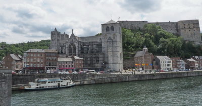 Huy with Collgiale Notre-Dame and Chteau Fort