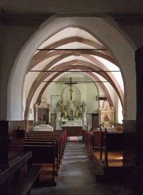 Inside Ouren church