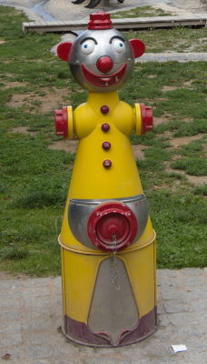 Fire hydrant watching over a playground