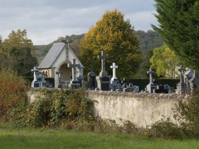 Cemetery among the vineyards