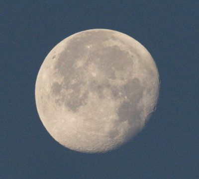 The Moon - Waning Gibbous at 93.7% - 3rd November 2020 7.40 am (GMT +1)