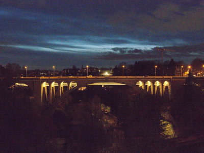 Pont Adolphe with underpass for pedestrians and cyclists