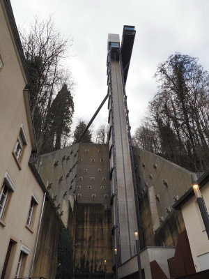 Ground station of the Pfaffenthal panoramic lift