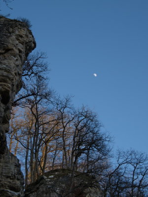 The Moon above the Alzette valley