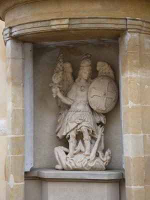 St Michael fighting the dragon