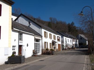 One of the streets in the village