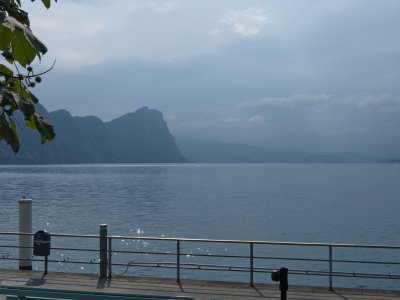 Heavy skies over Lake Lucerne