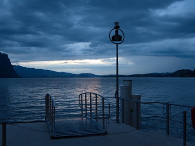 Nightfall at the pier