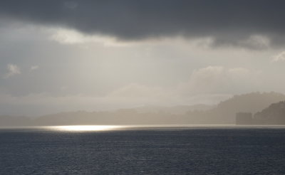 Before lightning strikes Lake Lucerne