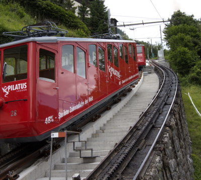 Pilatus - the world's steepest cog railway