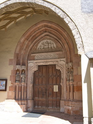 Entrance to the Benedictine church