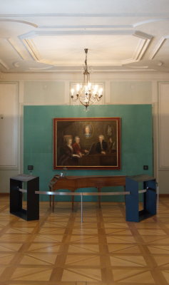 Mozarts Wohnhaus - family portrait and harpsichord