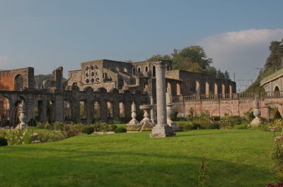 Abbaye de Villers-la-Ville - view from the abbot's garden