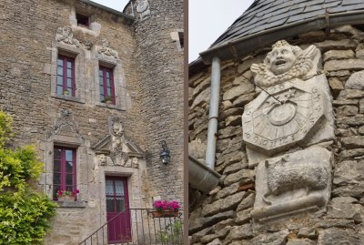 The Lion house with its sundial