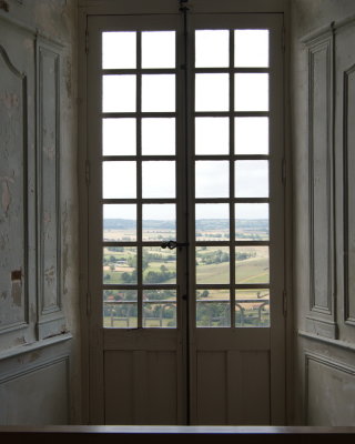 View from the castle across the plain