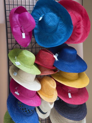 Assorted summer hats