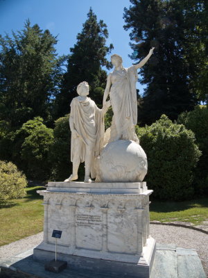 Marble sculpture - Dante e Beatrice