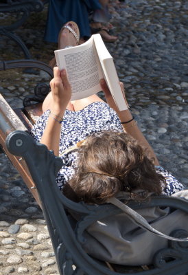 Summer reading in Varenna
