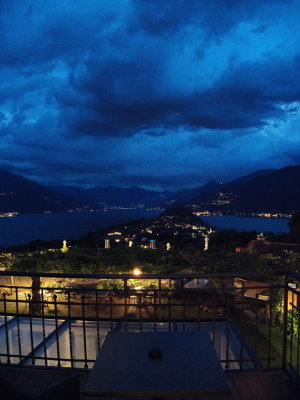 Storm brewing over Lake Como