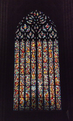 Cathdrale St Tugdual - vitrail transept sud
