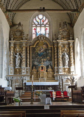Eglise Notre-Dame de Croaz-Batz - autel - Regina coeli