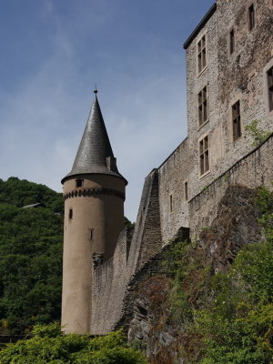 Vianden castle - one of the renovated towers