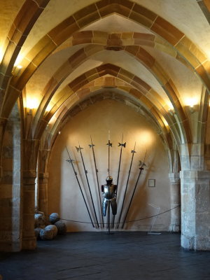 Vianden castle - vaulted ceiling