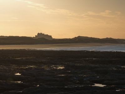 Sunset over Bamburgh Castle