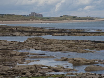 Bamburgh Castle seen from Seahouses