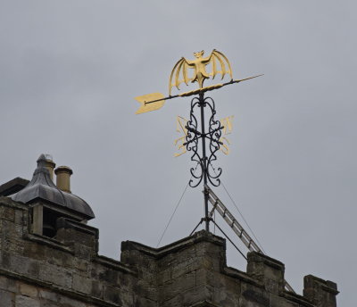 Chillingham Castle - Bat weather vane