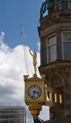 Northern Goldsmiths lady helping the building crane
