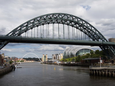 Tyne Bridge - Sage Philharmonic - Baltic Art Centre - Gateshead Millennium Bridge