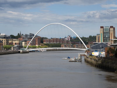 The Baltic Art Centre and the Gateshead Millennium Bridge