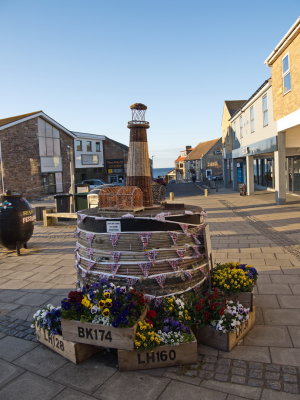 Seahouses Main Street lighthouse