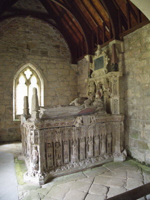 Chillingham St Peter's church - 15th century tomb of Sir Ralph Grey
