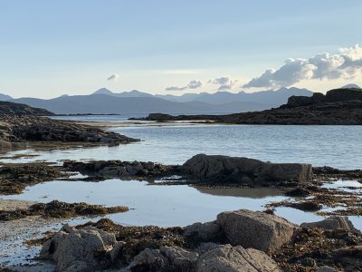 View across to Skye from Coral Beach