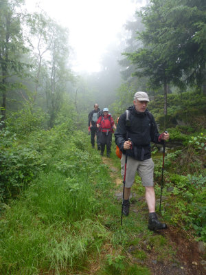 Regen richting Neukirchen